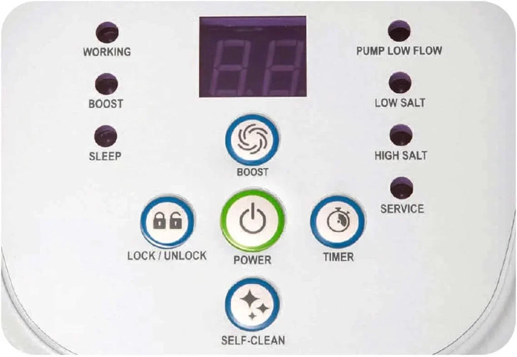 Sistema de agua salada Krystal Clear 26670, generador de cloro para piscinas para bombas de filtro de 2650–12112 l/h en piscinas de hasta 56800 l