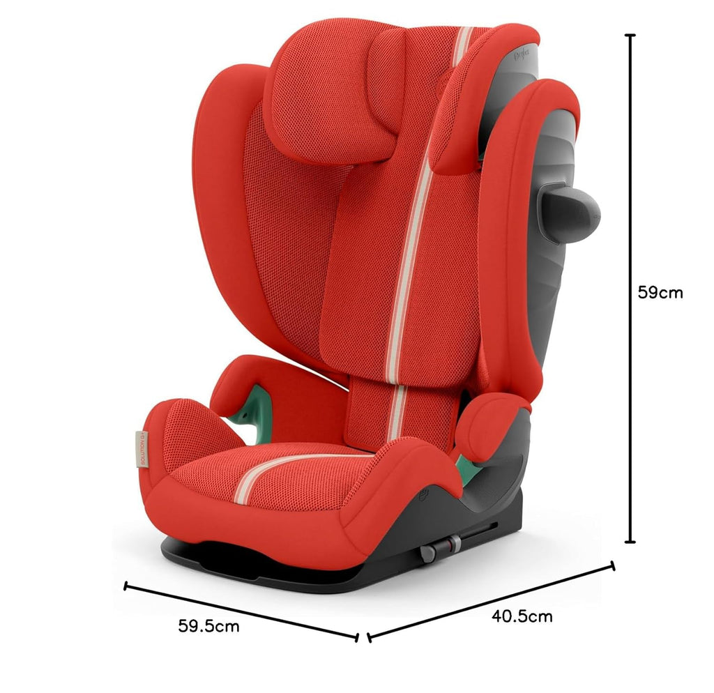 CYBEX Gold Silla de coche infantil Solution G i-Fix, para coches con y sin ISOFIX, desde aprox. 3 hasta 12 años (100 - 150 cm), desde aprox. 15 hasta 50 kg, Lava Grey