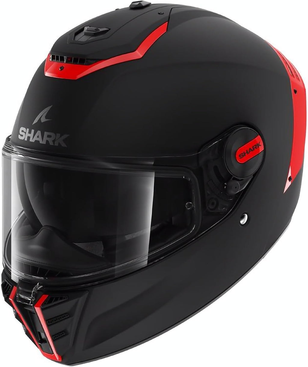 SHARK, Casco de moto integral SPARTAN RS BLANK SP Negro / Rojo KOK, XXL