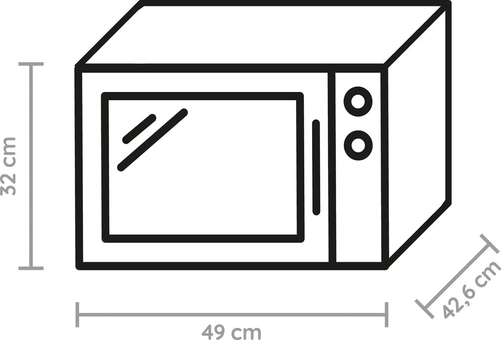 Microondas Bauknecht ExtraSpace Crisp MW 427 SL con grill, sin plato giratorio, 800 W, 1000 W, 25 L, función de cocción al vapor, AutoClean
