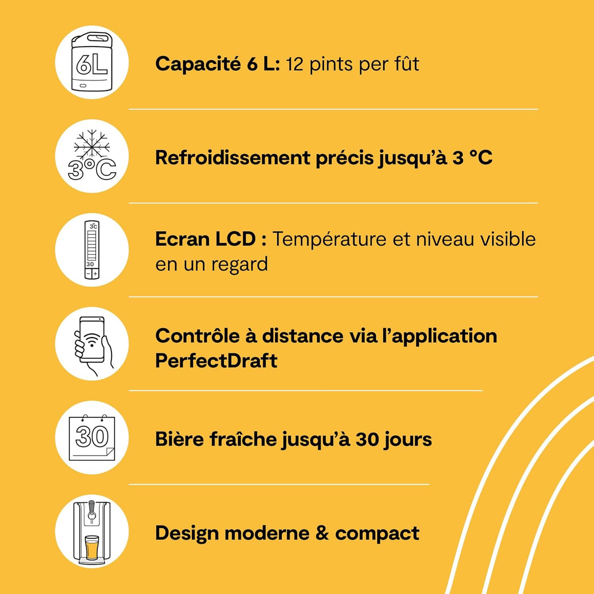 Sistema de tiraje de cerveza Perfect Draft HD 3720/26 + barril de 6 L | Cerveza de barril, incl. 5 EUR de depósito retornable (Corona)