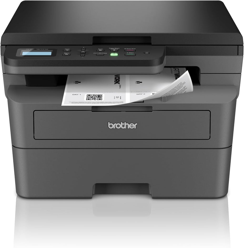 Impresora multifunción láser monocromo 3 en 1 Brother DCP-L2620DW, 32 ppm, impresión a doble cara automática, panel de control LCD de 2 líneas, USB y Wi-Fi de 5 GHz