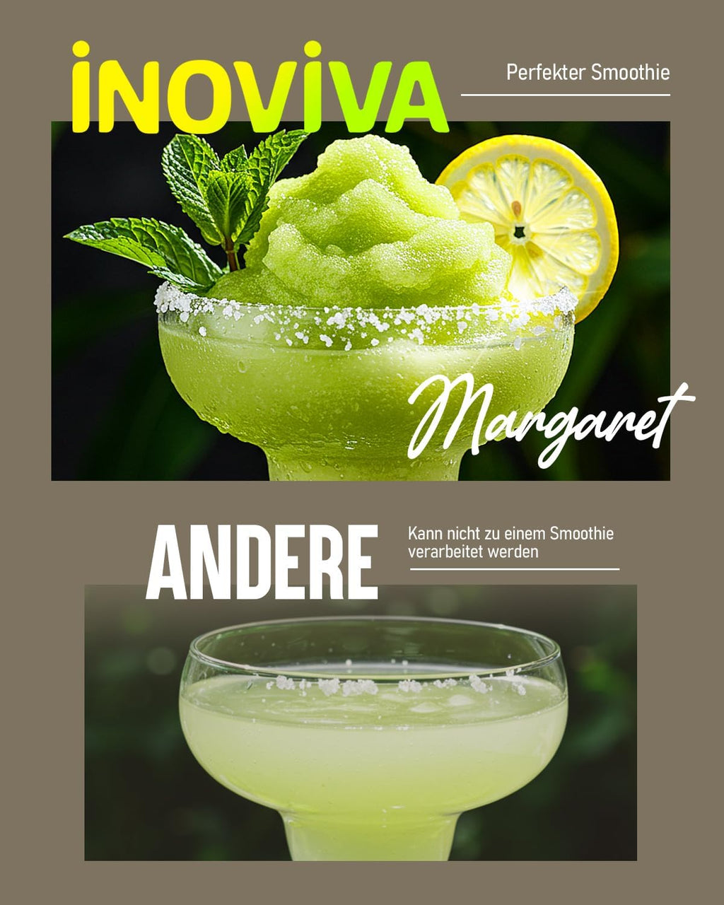 Máquina de granizados INOVIVA 2,6 L, no requiere hielo, granizadora para el hogar con autolimpieza, 5 modos preestablecidos, granizados, batidos, frappés y cócteles helados (versión actualizada)
