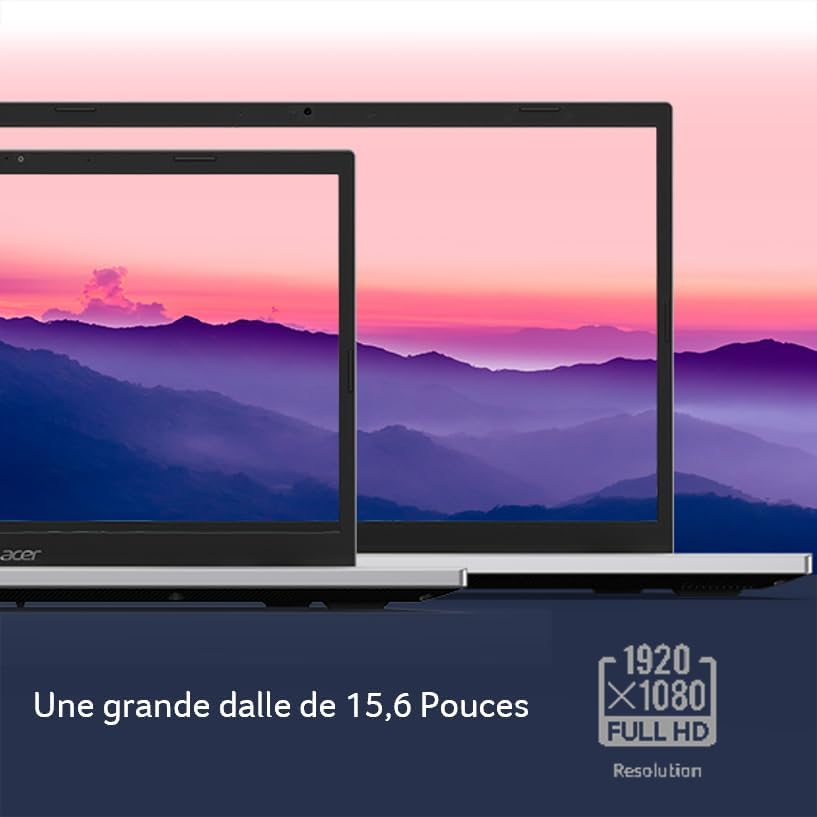 Acer Aspire 3 A315-24P-R6TR, Ordenador portátil 15,6'' Full HD (AMD Ryzen 5 7520U, 16 GB RAM, 512 GB SSD, AMD Radeon Graphics, Windows 11), portátil gris, teclado AZERTY (francés)