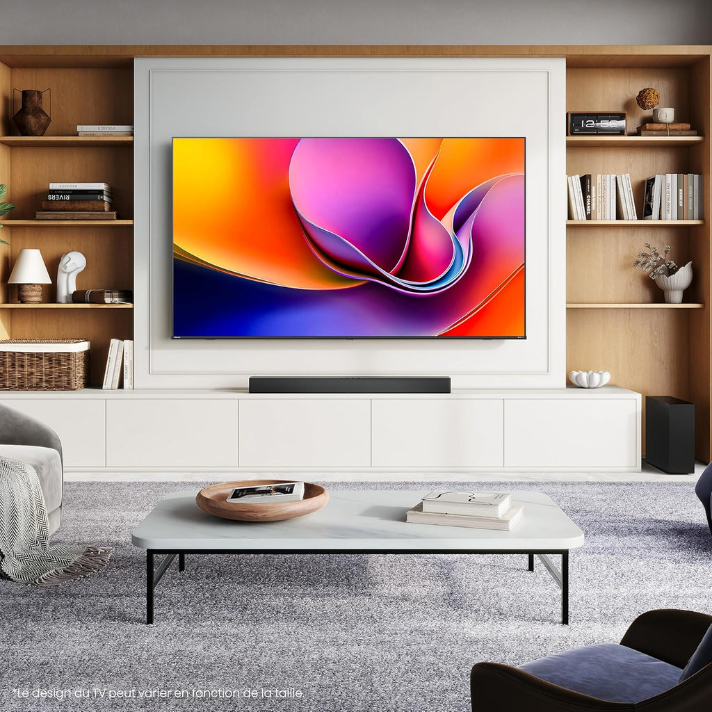Hisense Smart TV 55 pulgadas 55A6N 4K UHD Dolby Vision HDR VIDAA con Youtube, Netflix, Disney+, Channel+ (Modelo 2024)