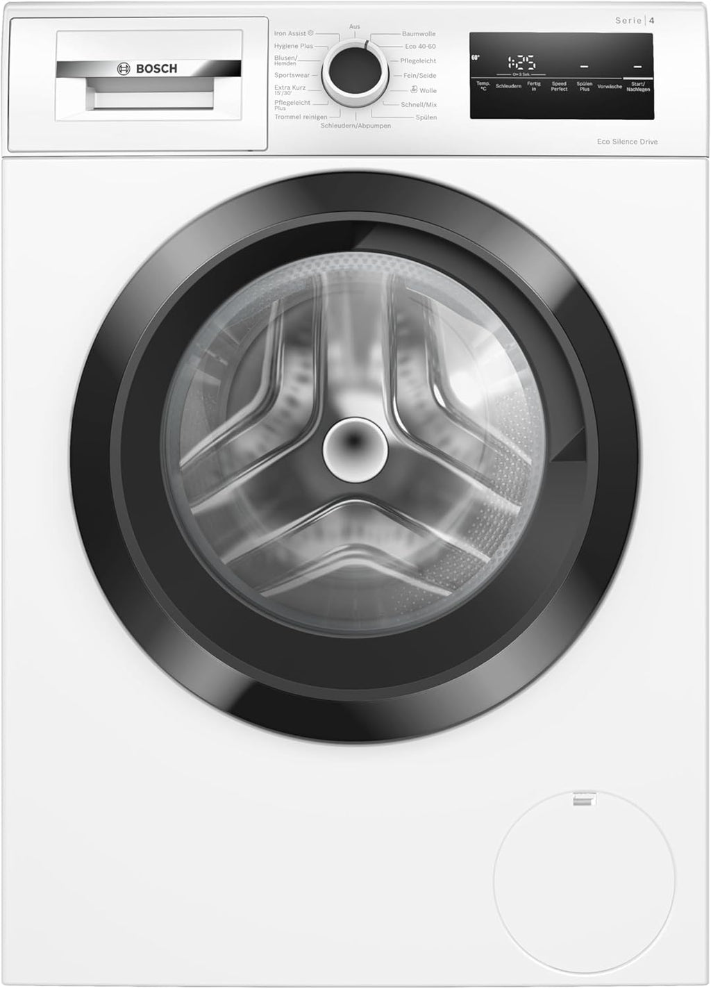 Bosch WAN282K3, Serie 4, Lavadora de carga frontal, 8 kg, 1400 rpm, SpeedPerfect, máximo ahorro de energía y agua, función de pausa y carga, especialmente higiénica, AquaStop, IronAssist