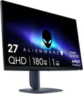 Monitor Gaming Alienware 27 - AW2725DM, QHD (2560x1440), 180Hz, Fast IPS, 1ms, Compatible con NVIDIA G-Sync, AMD FreeSync, 95% DCI-P3, HDR400, DisplayPort, 2 HDMI, 3 USB, 3 años de garantía