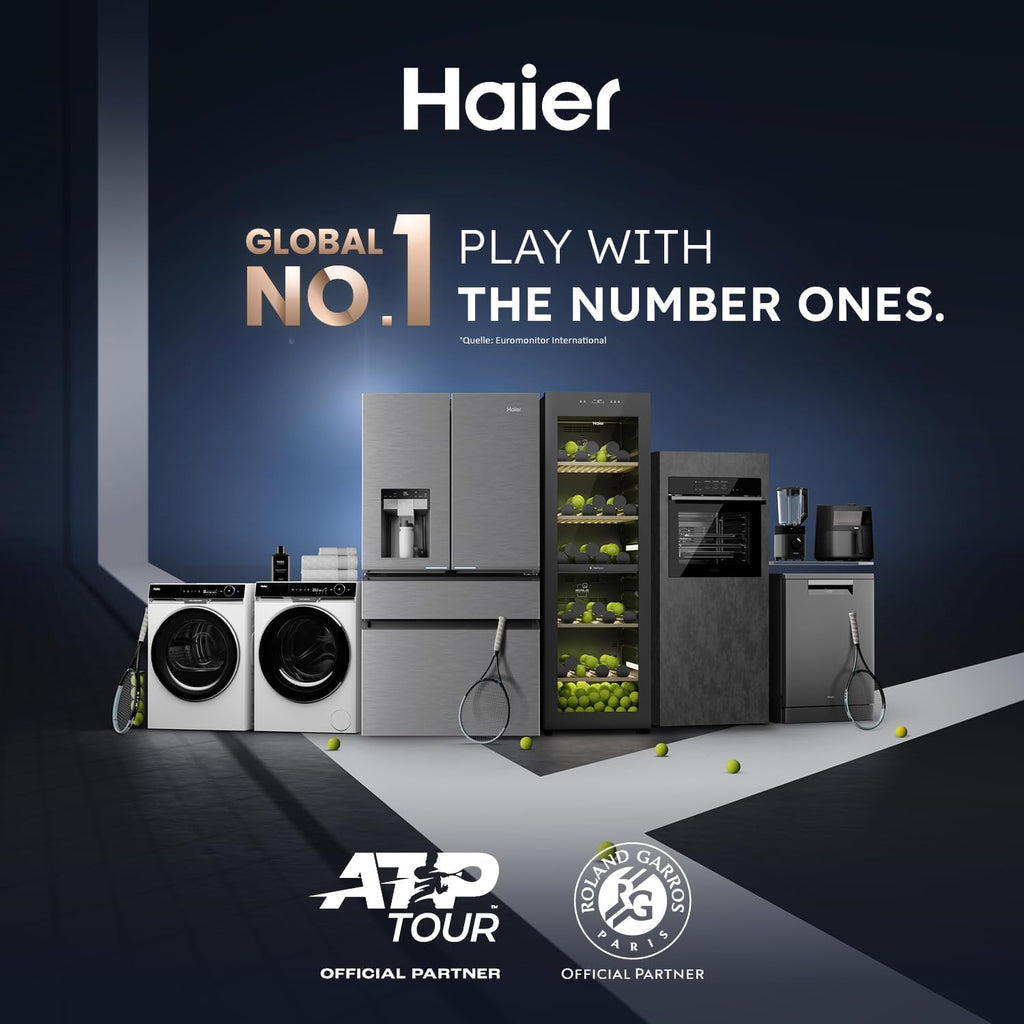Vinoteca Haier SERIE 5 HWS79GDG I Bodega climatizada para 79 botellas I Nueva tecnología para un almacenamiento óptimo I Vinoteca de 2 zonas, puerta de cristal UV y 5 estantes de madera I Vinoteca de baja vibración