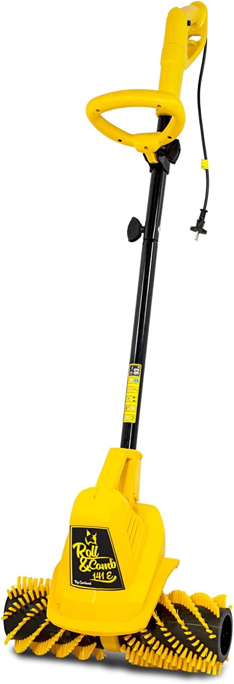 Garland Roll&Comb 502E-V19 - Peinadora/Barredora de césped artificial eléctrica enchufable - 1.600 W de potencia, 15,6 kg de peso, ancho de trabajo de 40 cm con altura regulable. Saco de recogida de 40 l. Apto para superficies de hasta 350 m2.