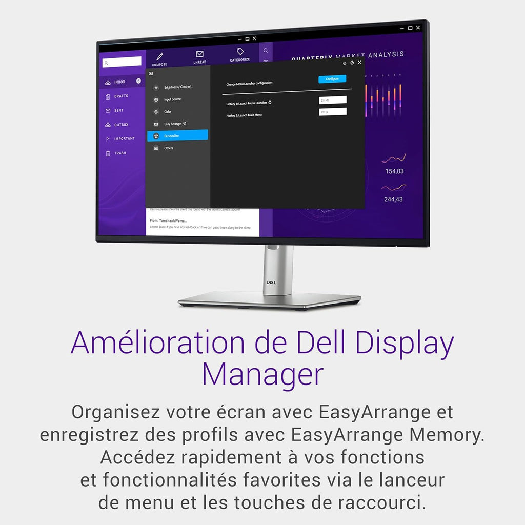 Monitor Dell P2425H 24" Full HD (1920x1080), 100Hz, IPS, 5ms, 99% sRGB, USB-C, DisplayPort, HDMI, VGA, 4X USB, Garantía de 3 años, Negro
