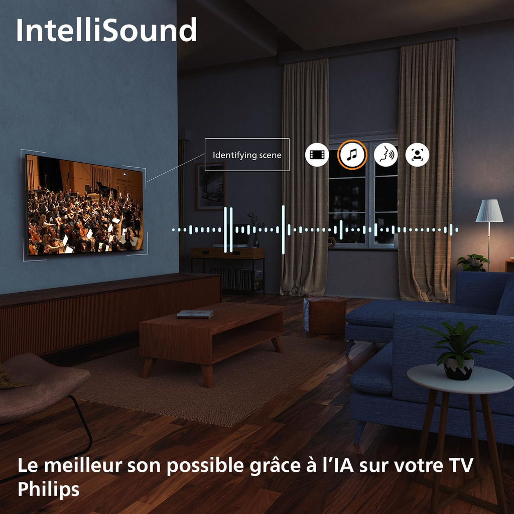 Philips 43PUS7200 Smart TV LED 4K - Pantalla de 43 pulgadas con plataforma Pixel Precise Ultra HD, Titan OS y sonido Dolby Atmos - Compatible con Alexa y el Asistente de Google