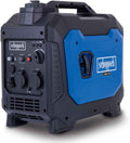 Generador eléctrico de gasolina inverter Scheppach SG3500i | con tecnología inverter para electrónica sensible | 3500 W | tomas de corriente 2x230 V / 2xUSB tipo A / 1x12 V CC | 66 dB de nivel sonoro
