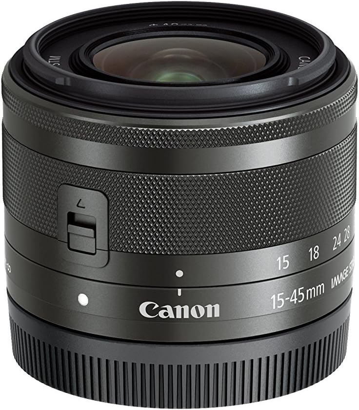 Canon EF-M 15-45 mm f/3.5-6.3 IS STM (certificado reacondicionado), base, negro