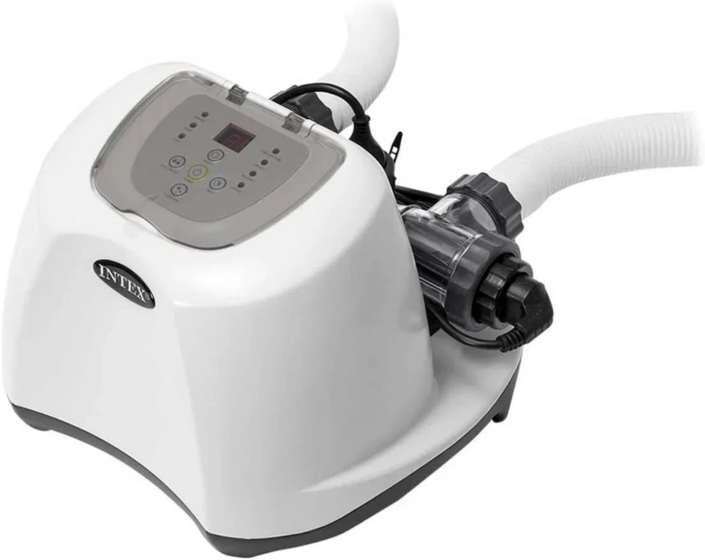 Sistema de agua salada Krystal Clear 26670, generador de cloro para piscinas para bombas de filtro de 2650–12112 l/h en piscinas de hasta 56800 l