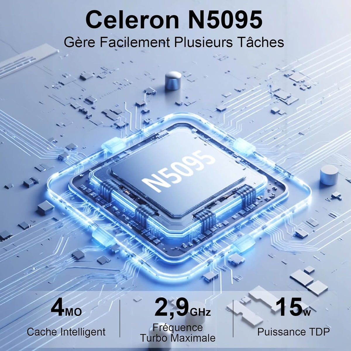 Ordenador portátil de 14 pulgadas Celeron N5095 hasta 2,9 GHz, PC portátil Win11, 8 GB de RAM, SSD de 256 GB, ampliación a 1 TB, portátil con ratón inalámbrico, teclado QWERTY con membrana de teclado AZERTY - Rojo metalizado-1