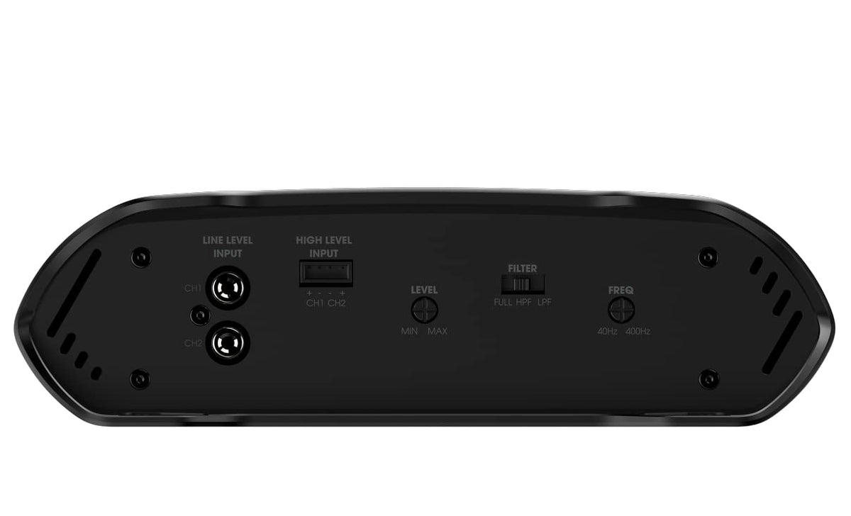 Amplificador de audio para coche JBL Concert A652 de 2 canales Clase AB - Amplificador de sonido para coche con 2 x 65 vatios RMS - 2 o 1 canal: 500 vatios de potencia máxima para 2 altavoces estéreo o 1 subwoofer mono