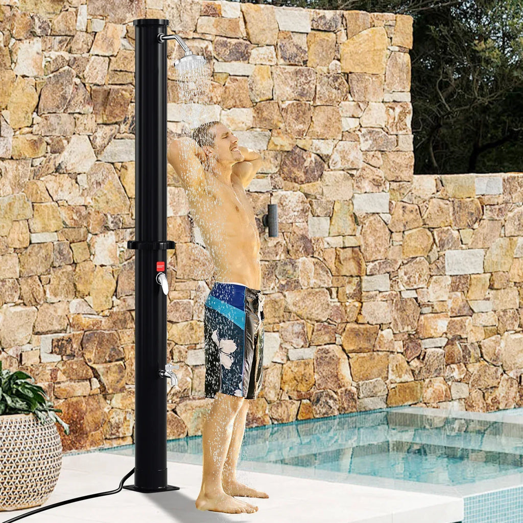 Ducha solar Sonnewelt de 60 L para jardín, incluye funda protectora y teleducha