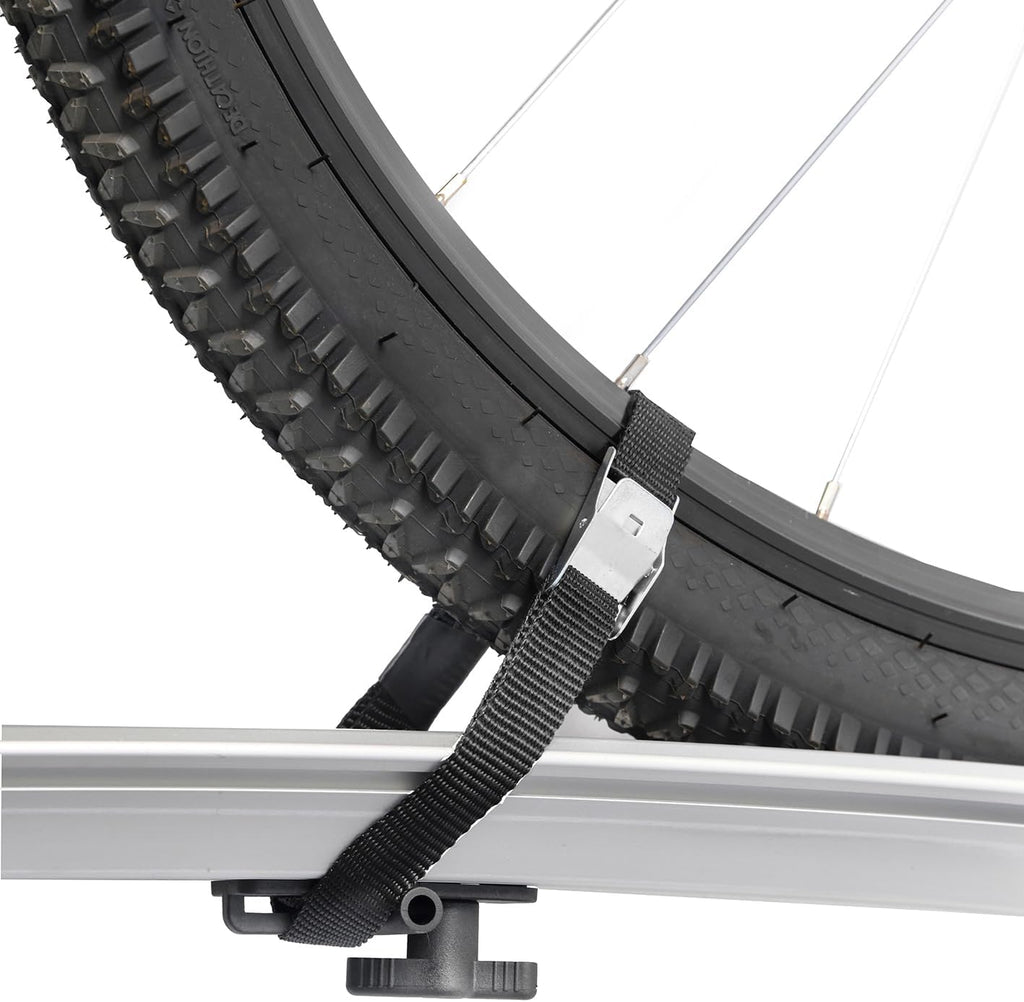 Green Valley 160668 Portabicicletas de plataforma para bola de remolque, inclinable – 3 bicicletas clásicas (máx. 2 eléctricas VAE) – Plegable, inclinable y seguro – 60 kg