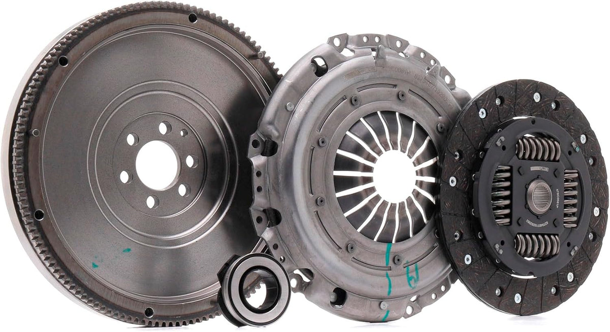 RIDEX PLUS 479C0081P Kit de embrague con volante motor, con disco de embrague y con cojinete de desembrague para VW Golf VI 3/5 puertas (5K1), Golf V 3/5 puertas (1K1), Touran I (1T1, 1T2), Touran I (1T3)