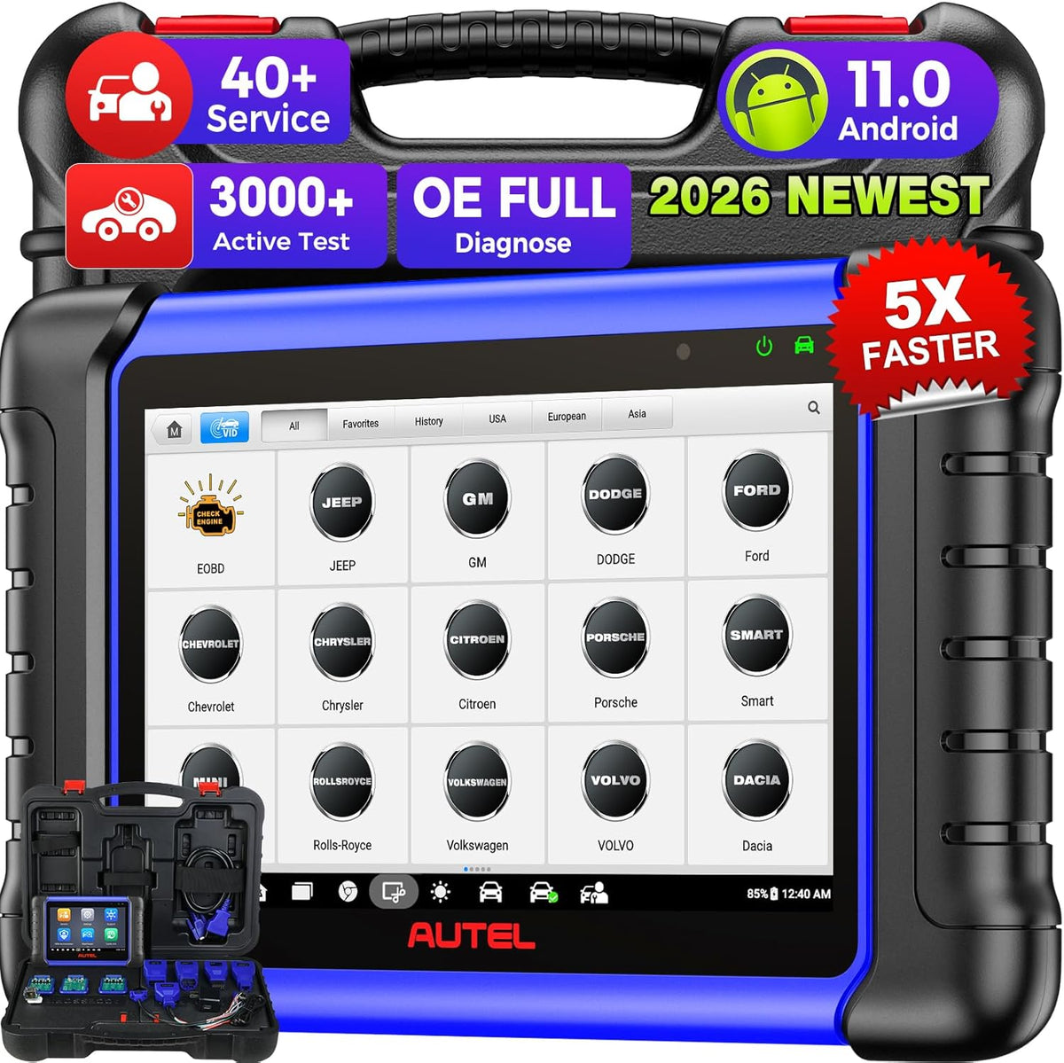 Autel MaxiIM IM508S Herramienta de Diagnóstico Automotriz con Programador de Llaves XP200, Programación IM508 KM100 Versión 2026, 2 Años de Actualización, Modos Experto y Smart, 3000+ Pruebas Bidireccionales, 40+ Servicios Especiales