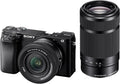Alpha 6100 | Cámara mirrorless APS-C | Kit con objetivos 16-50mm y 55-210mm | Enfoque automático rápido de 0,02s con seguimiento ocular para personas y animales, grabación de vídeo 4K y pantalla inclinable