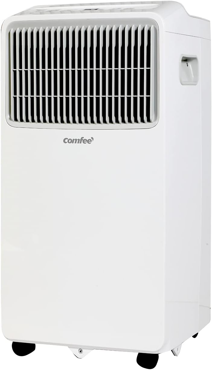 Aire acondicionado portátil Comfee Breezy Cool Pro 2.6, 9000 BTU 2,6 kW, refrigeración, ventilación y deshumidificación, control por aplicación, para habitaciones de hasta 88 m³ (33 m²), aire acondicionado móvil con tubo de escape