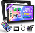 Autorradio Android 4G+64G para Fiat Ducato 3/Peugeot Boxer 2/Citroen Jumper 2 2006-2022 con Carplay inalámbrico, Android Auto, GPS, navegación, WiFi, pantalla de 9 pulgadas, Bluetooth, FM/RDS/32EQ/USB/SWC y cámara de visión trasera