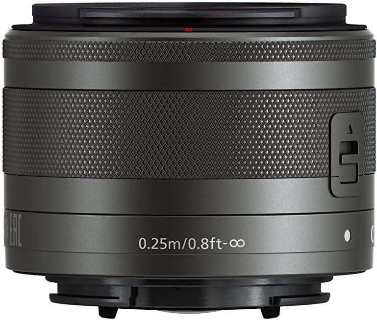Canon EF-M 15-45 mm f/3.5-6.3 IS STM (certificado reacondicionado), base, negro