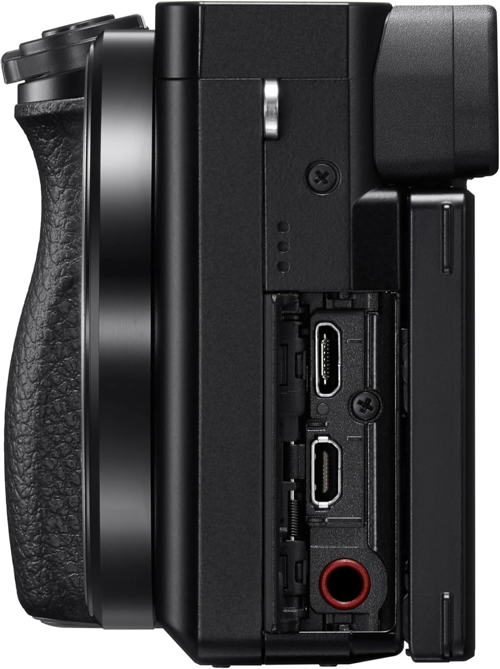 Alpha 6100 | Cámara mirrorless APS-C | Kit con objetivos 16-50mm y 55-210mm | Enfoque automático rápido de 0,02s con seguimiento ocular para personas y animales, grabación de vídeo 4K y pantalla inclinable