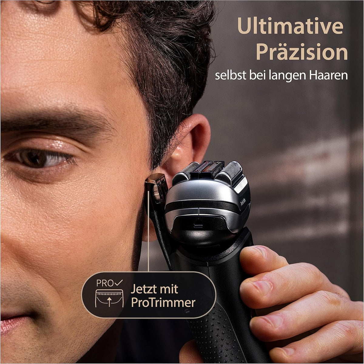 Afeitadora eléctrica para hombre Braun Series 9 Pro+, afeitadora con 5 elementos de corte, recortadora ProTrimmer, base de carga, 60 min de batería, Wet&Dry, fabricada en Alemania, 9510s, negro