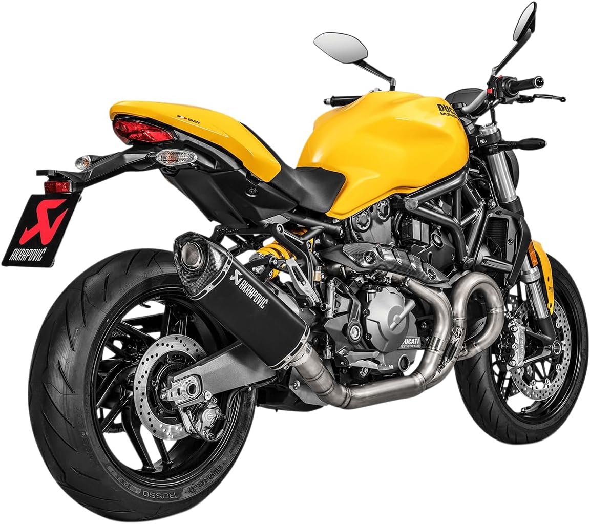 compatible con/reemplazo para 821/1200 MONSTER/S/R - 14/20 - SILENCIADOR TITANIO NEGRO AKRAPOVIC / 1811-3477