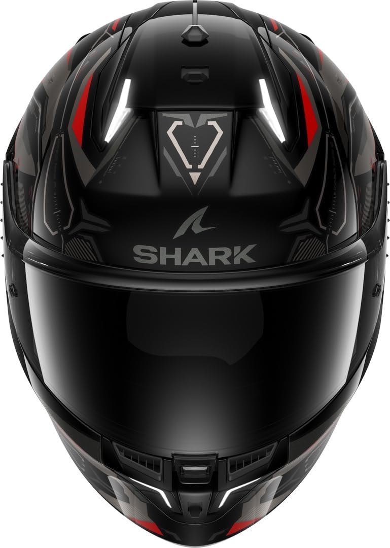 Shark, Casco de moto integral SKWAL i3 LINIK Negro / Rojo / Gris, L