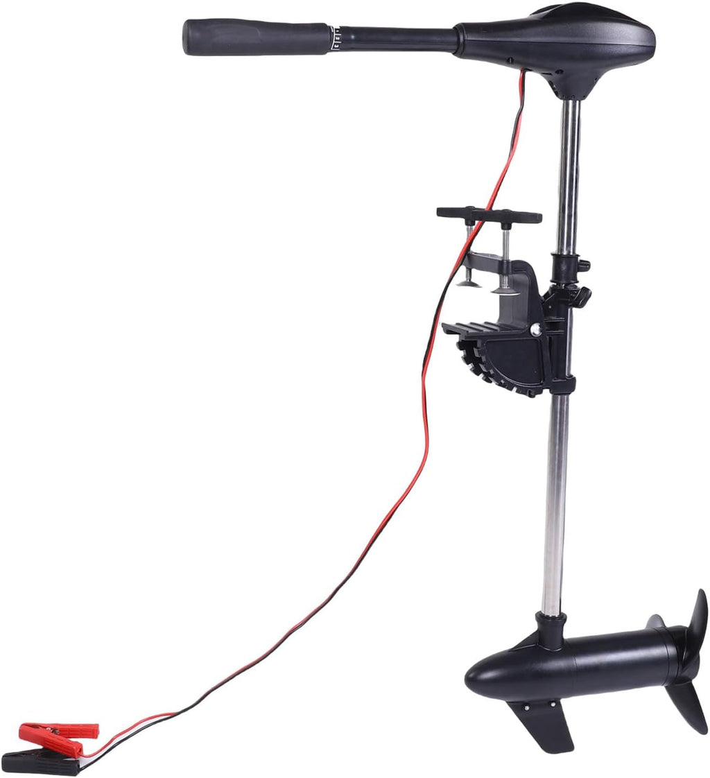 Motor eléctrico para curricán Haofy con mango telescópico, 5 velocidades hacia adelante, empuje de 30 libras, mango de 76 cm para kayak, pesca, hélice de 3 palas, motor con escobillas de 1800 RPM