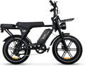Bicicleta eléctrica OUXI de 250W, Fatbike de 20" x 4.0, frenos de disco hidráulicos, desbloqueo NFC, 60Nm de par, portaequipajes delantero y trasero