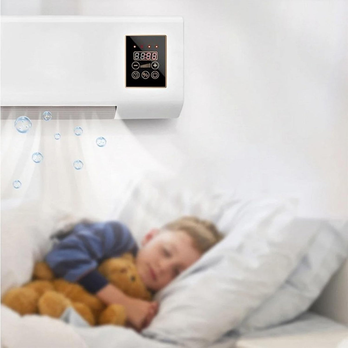 Aire acondicionado portátil EpiCooler para refrigeración y calefacción, aire acondicionado Epicooler para el hogar, accesorio de confort para todo el año, elemento de diseño moderno para la circulación del aire, sin taladrar, ahorra espacio