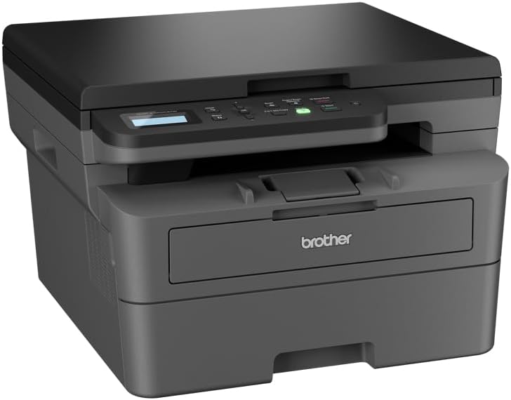Impresora multifunción láser monocromo 3 en 1 Brother DCP-L2620DW, 32 ppm, impresión a doble cara automática, panel de control LCD de 2 líneas, USB y Wi-Fi de 5 GHz