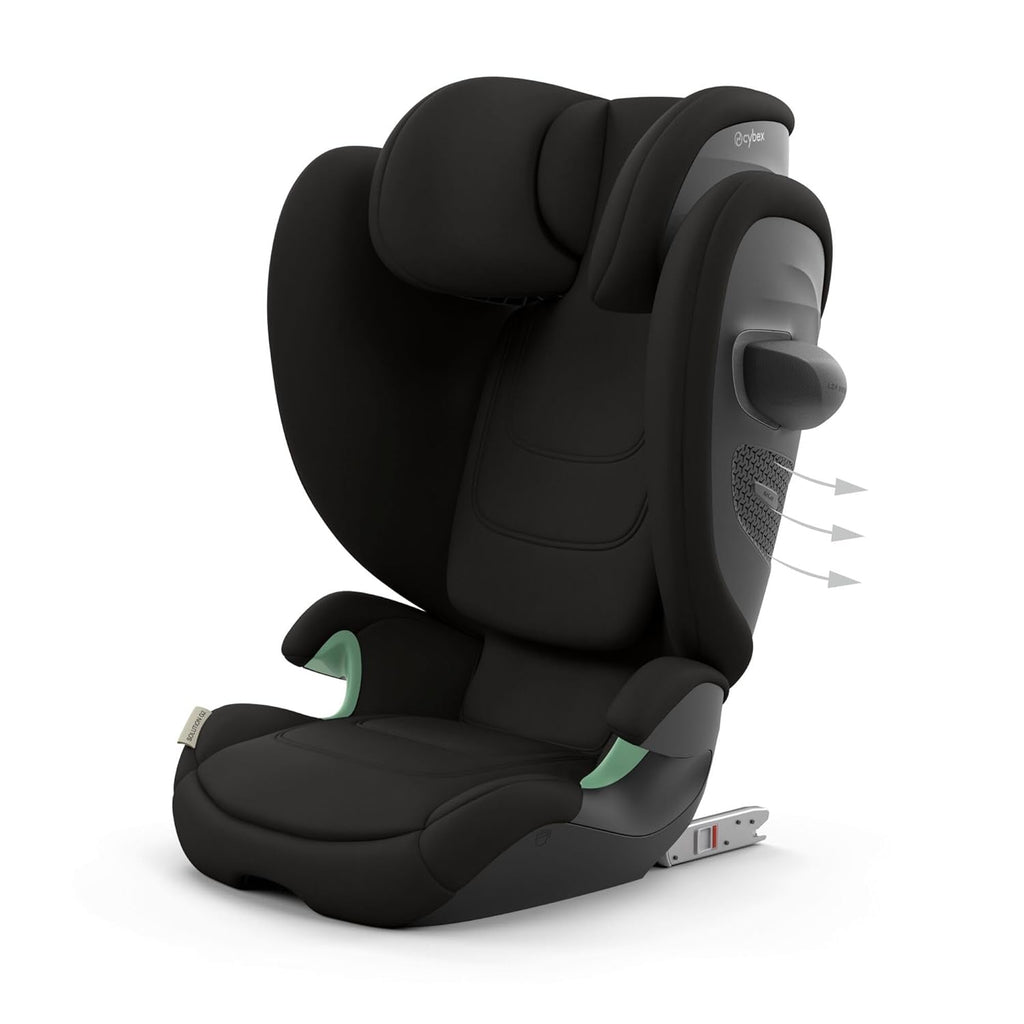 CYBEX Gold Silla de coche infantil Solution G i-Fix, para coches con y sin ISOFIX, desde aprox. 3 hasta 12 años (100 - 150 cm), desde aprox. 15 hasta 50 kg, Lava Grey
