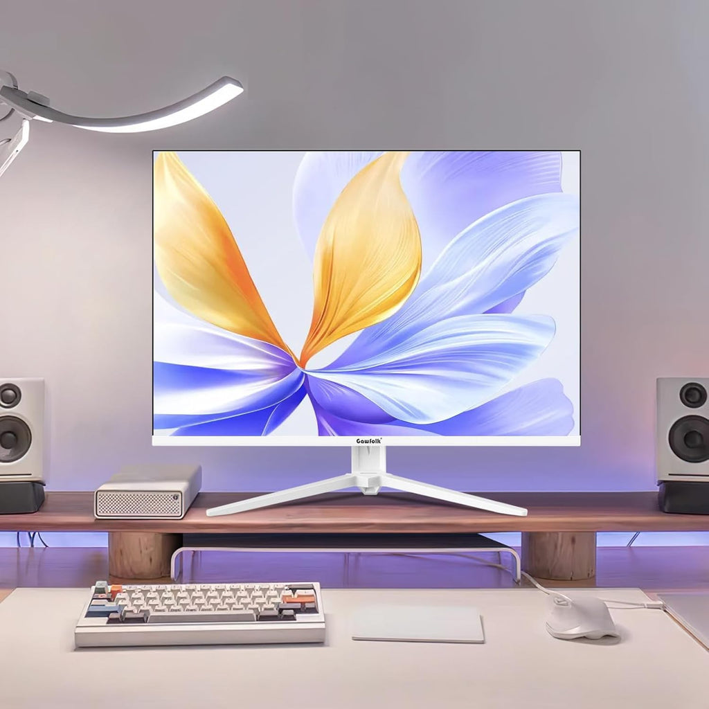 Monitor de PC Gawfolk UHD 4K de 28 pulgadas, monitor IPS Ultra HD (3840 × 2560 p), 3:2, 10 bits, 1.07 mil millones de colores, 128% sRGB, altavoces integrados, ángulo de visión amplio de 178°, DisplayPort, HDMI, blanco