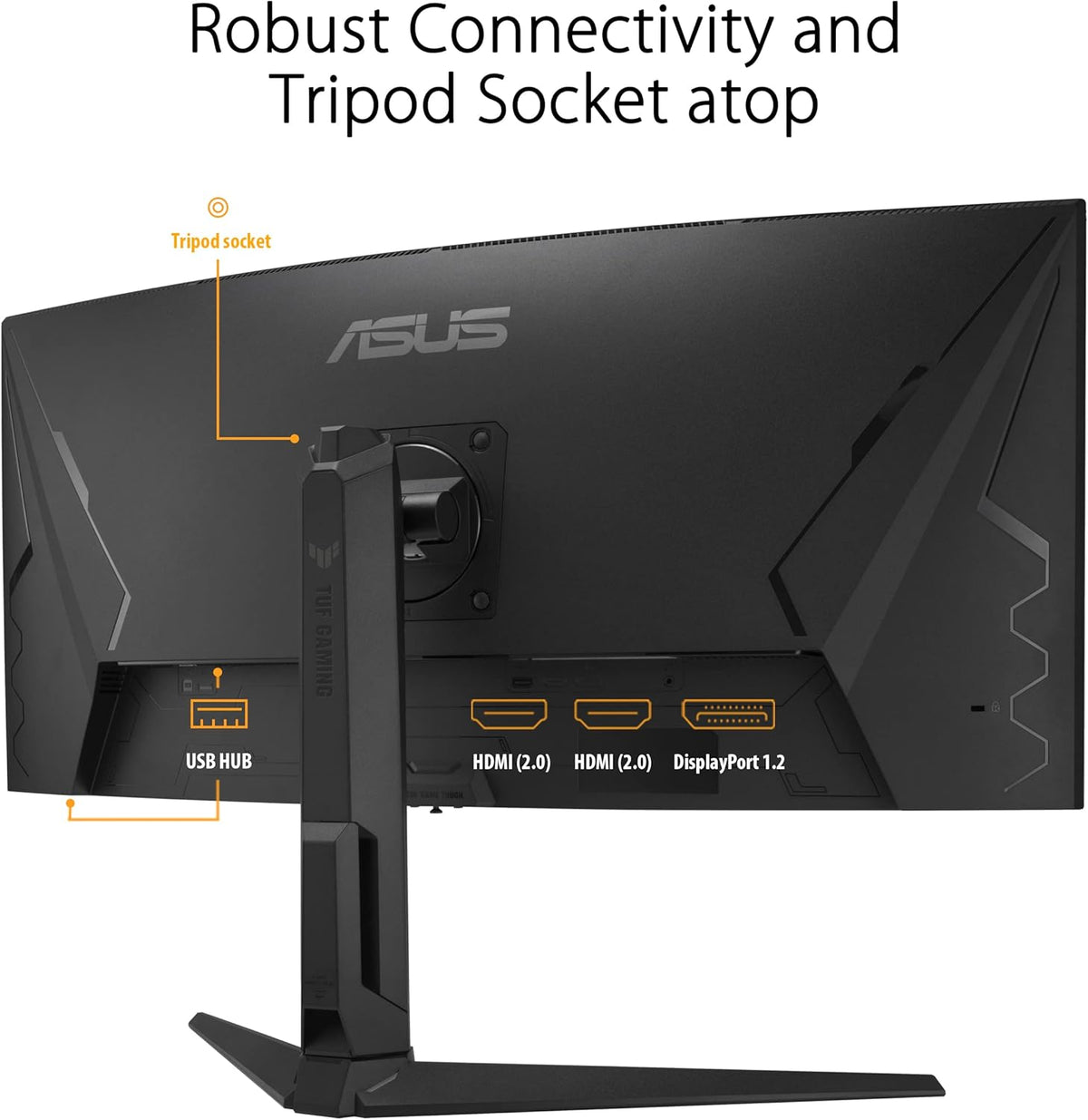 ASUS TUF Gaming VG34VQEL1A – Monitor gaming curvo de 34" UWQHD - 3440 x 1440 - 100Hz, 1ms - Freesync - 125% sRGB - HDR