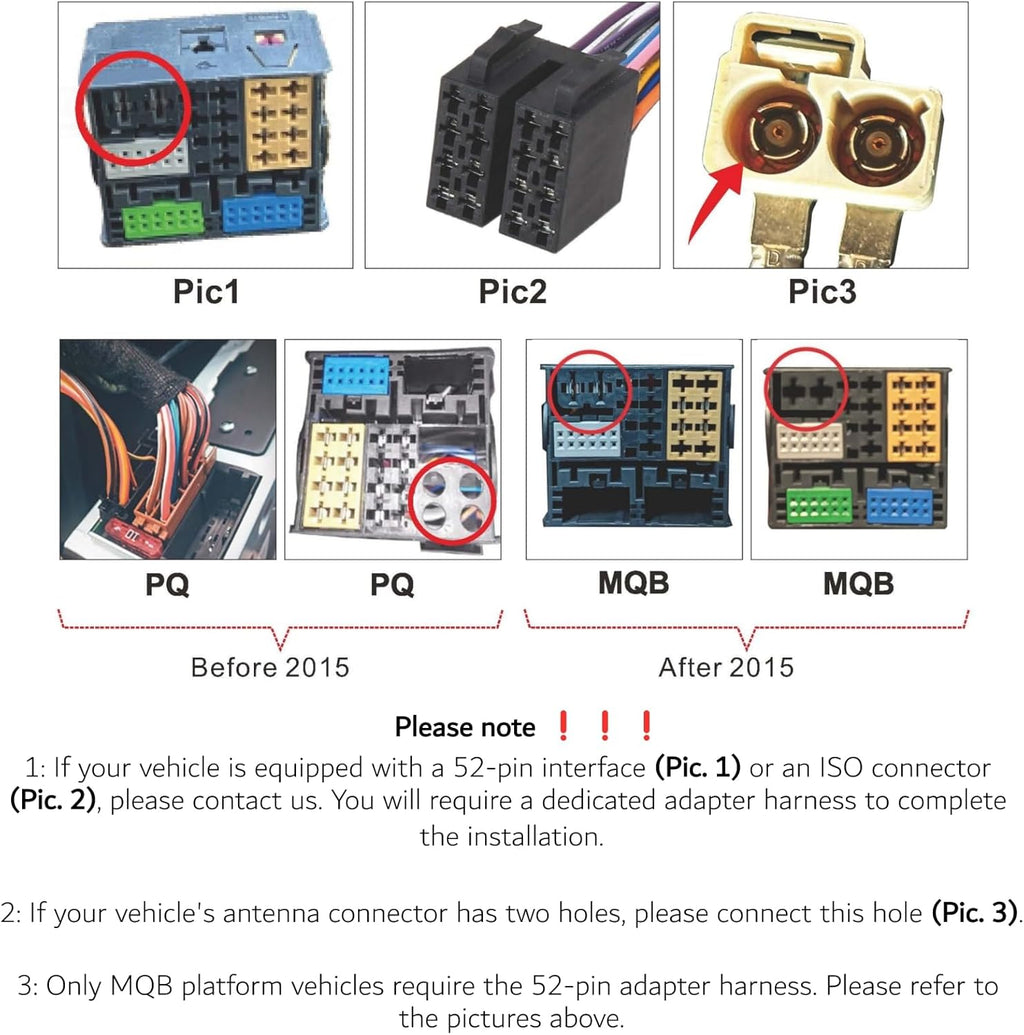 [Inicio rápido] Autorradio Linux para VW Golf 5 6/Polo, Radio VW con CarPlay y Android Auto inalámbricos integrados, Pantalla de 7" para VW compatible con controles del volante originales, AM/FM/RDS, Bluetooth, DSP, 45Wx4