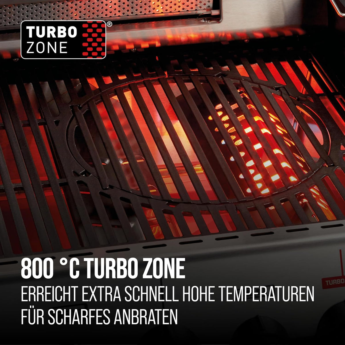 Barbacoa de gas Enders® MONROE PRO 4 SIKR TURBO, 4 quemadores de acero inoxidable, hornillo lateral, quemador trasero por infrarrojos, ventana de visualización, HEAT RANGE™, SWITCH GRID™, 800 °C TURBO ZONE™, SIMPLE CLEAN™, #8362