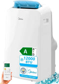 Aire Acondicionado Portátil MIDEA Pingüino 3 en 1 | 3000 Frigorías / 12000 BTU | Aire acondicionado silencioso para 43m2 - Deshumidificador, Ventilador, Climatizador 3500 W - 4 modalidades con kit de ventana