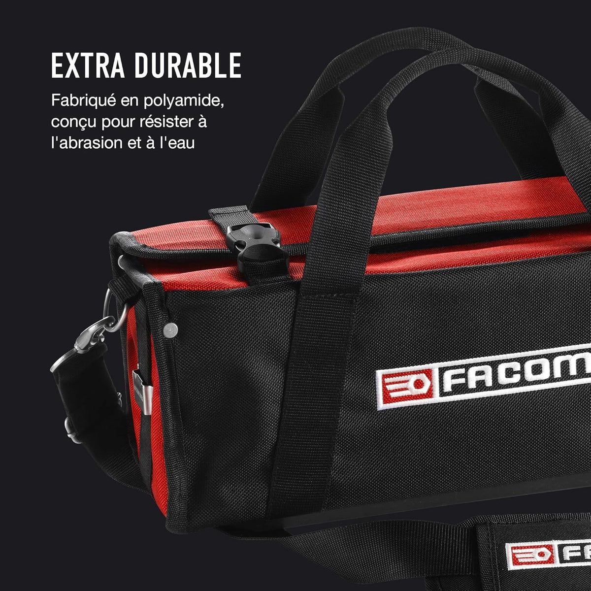 FACOM - Bolsa textil con bandolera, primera intervención, 450mm x 180mm x 170mm, BS.SMBPB