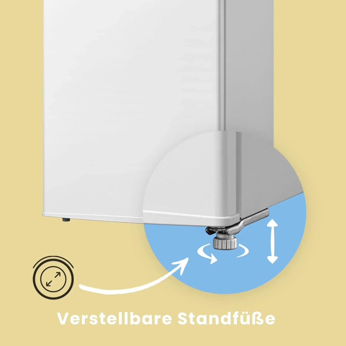 Refrigerador Comfee 131L sin congelador, compresor inverter, 72kWh/año, clase D, 39dB, cajón para frutas/verduras, Al. 84,5 An. 55,3 cm