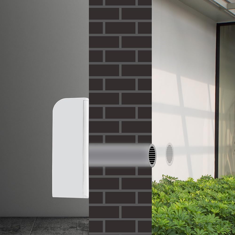 Acondicionador de aire de pared TROTEC PAC-W 2650 SH – Aire acondicionado 4 en 1 sin unidad exterior con función de calefacción, potencia frigorífica de 2,6 kW, control por aplicación WiFi, tecnología inverter, para habitaciones de hasta 34 m²