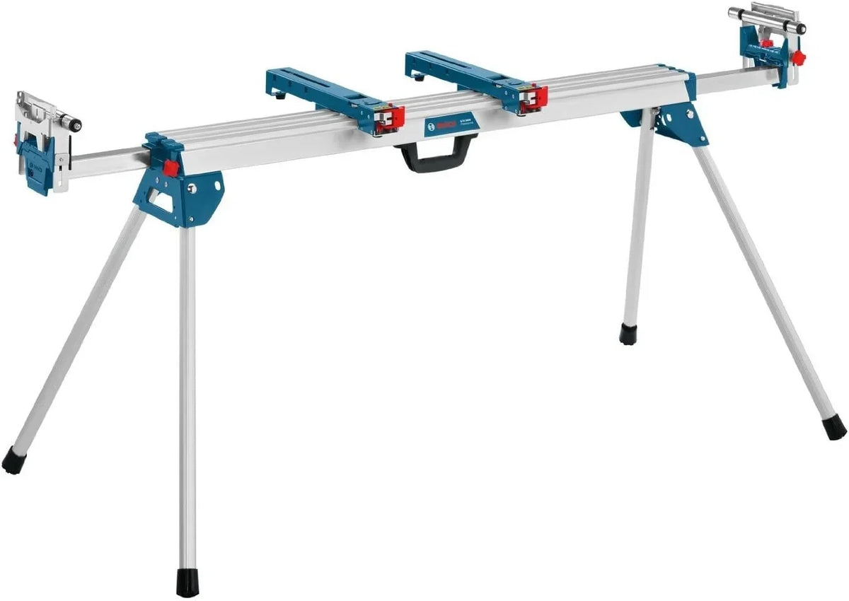 Mesa de trabajo para ingletadoras GTA 3800 1578 mm plegable con soporte para máquina y apoyos para piezas de trabajo