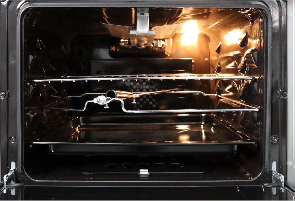 Cocina de gas Gasline SHGG6060FGIX de acero inoxidable, 60 cm, horno de gas con termostato y ventilador.