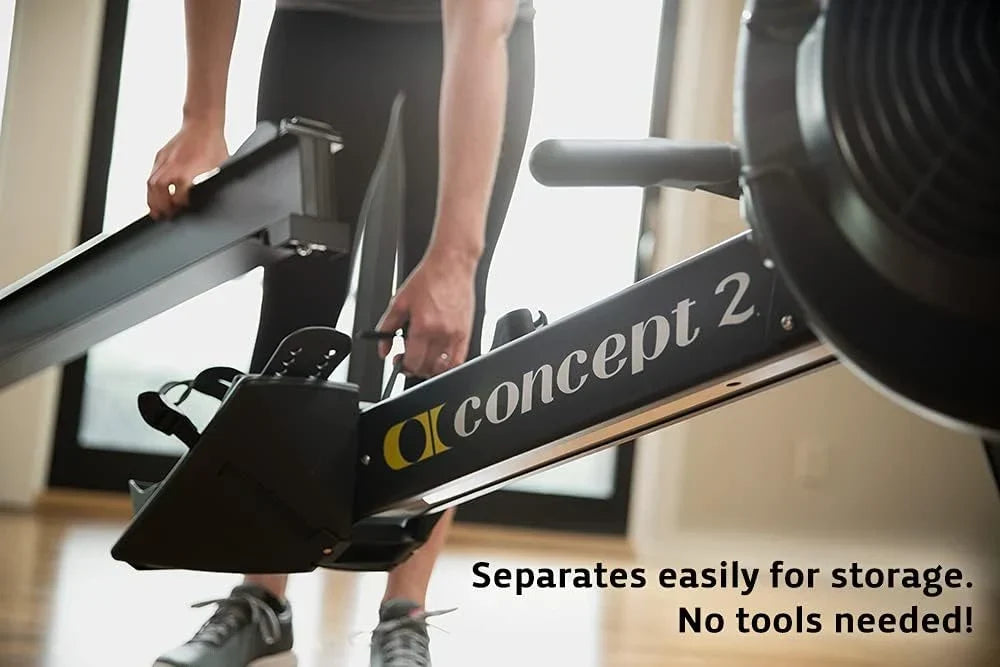 Máquina de remo RowErg Modelo D con resistencia por aire, monitor PM5, patas estándar, equipo de entrenamiento de cuerpo completo, hasta 227 kg