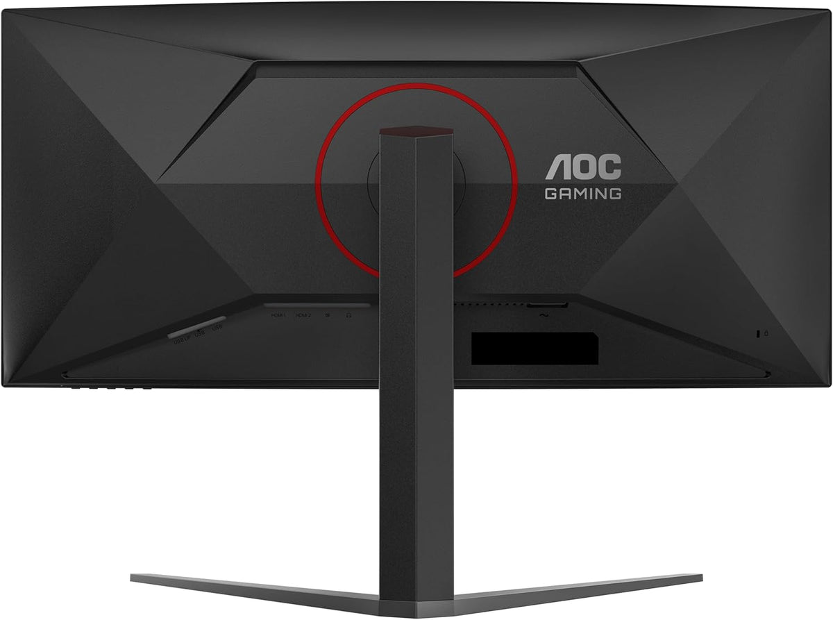 AOC Gaming CU34G4 - Monitor Quad HD de 34 pulgadas, 180 Hz, 1 ms, FreeSync Prem., HDR10 (2560x1440, 1x HDMI 2.0, 1x DisplayPort 1.4) Negro-Rojo