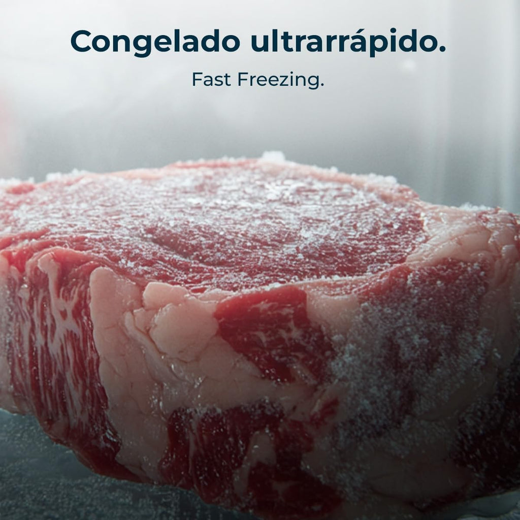 Congelador Arcón Cecotec Negro 99 L Bolero CoolMarket Chest 99 Black E. Congelador, 83,5 cm de altura y 54,5 cm de anchura, convertible en frigorífico, clase energética E, congelación rápida (Fast Freezing)